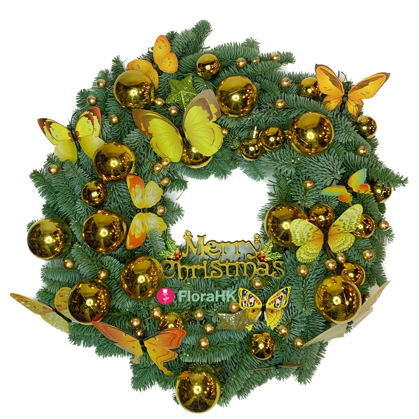 荷蘭貴族松諾貝松聖誕圈裝飾 (Noble Wreath with decorations)